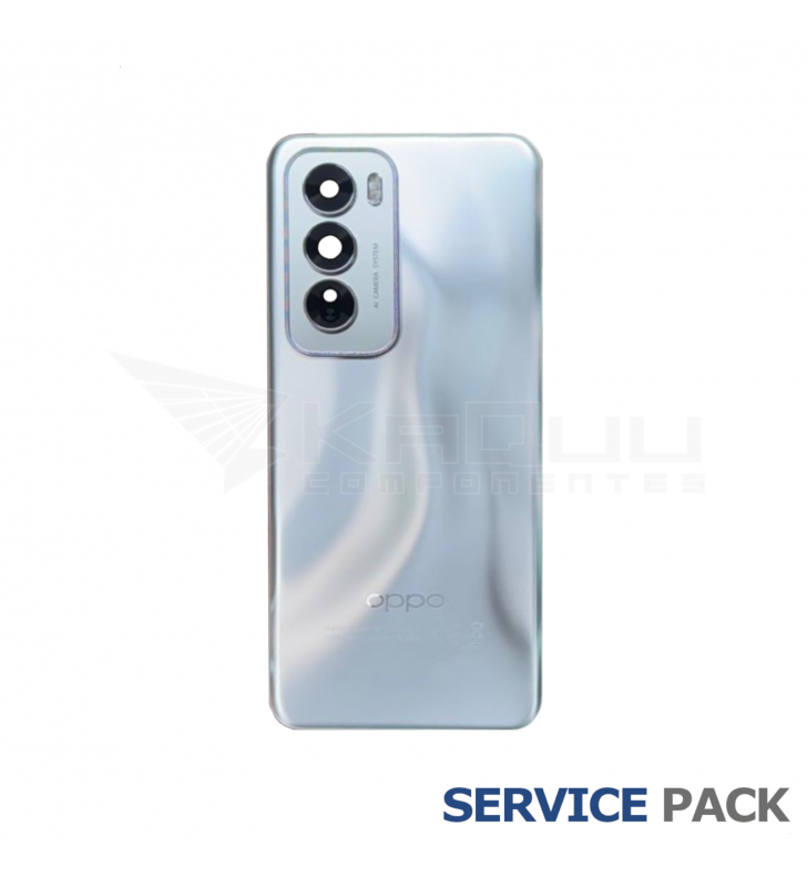 Tapa Trasera Oppo Reno12 5G CPH2625 Plata 621033000316 Service Pack