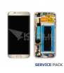 Pantalla Galaxy S7 Edge Oro Dorada con Marco Lcd G935F GH97-18533C Service Pack