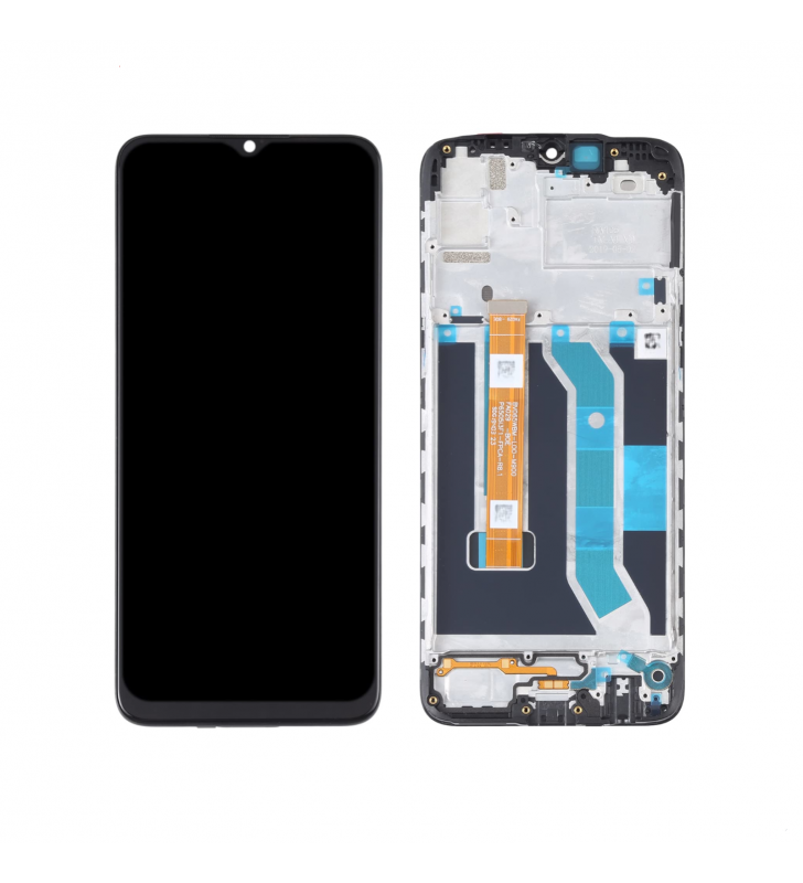 Pantalla Lcd para Realme C3 RMX2027, C3i RMX2020 Marco Negro