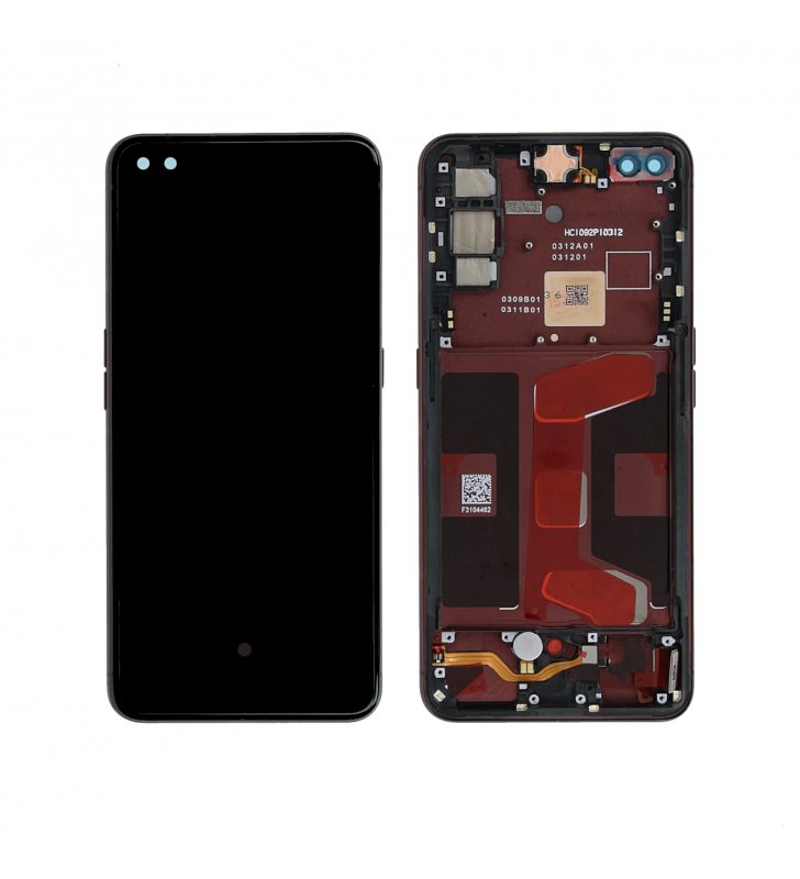 Pantalla Lcd Realme X50 Pro 5G RMX2075 RMX2071 Marco Rojo OLED