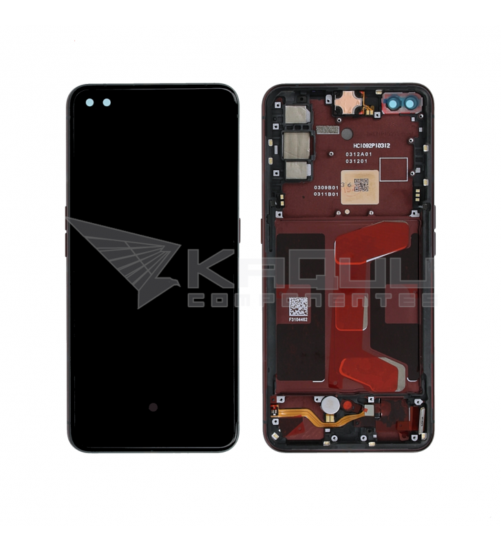 Pantalla Lcd Realme X50 Pro 5G RMX2075 RMX2071 Marco Rojo OLED