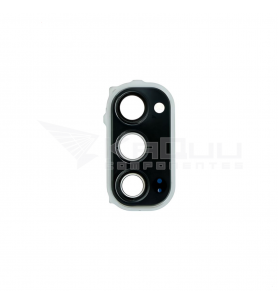 Embellecedor Cristal Cámara Lente para Oppo Reno 4 Pro 5G CPH2089 Negro