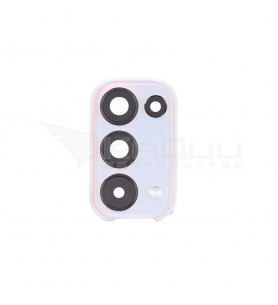 Embellecedor Cristal Cámara Lente para Oppo Reno 5 5G CPH2145 Plata