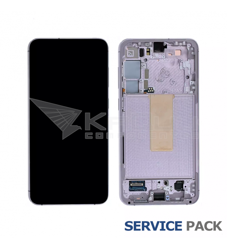 Pantalla Lcd Samsung Galaxy S23 S911B Marco Lavanda GH82-30481D GH82-30480D Service Pack Usado