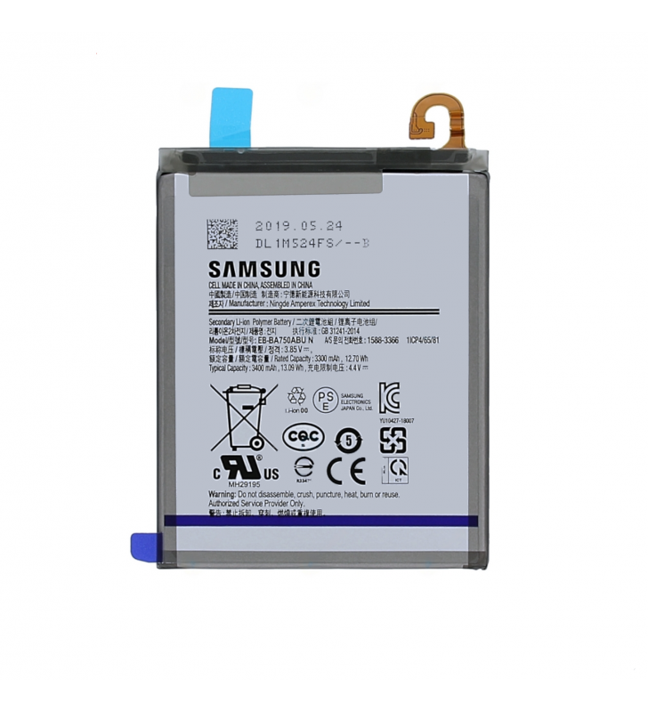Bateria EB-BA750ABU para Samsung Galaxy A10 A105F, A7 2018 A750F GH82-18689A Service Pack Usado