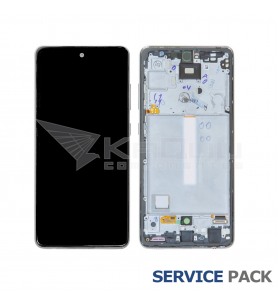 Pantalla Lcd Samsung Galaxy A52 4G A525F, A52 5G A526B Marco Negro GH82-25524A Service Pack
