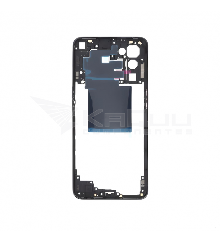 Chasis Marco Intermedio para Oppo Find X3 Lite CPH2145 Negro