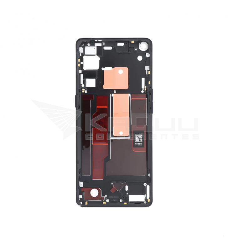 Chasis Marco Intermedio Lcd para Oppo Find X2 Neo CPH2009 Negro
