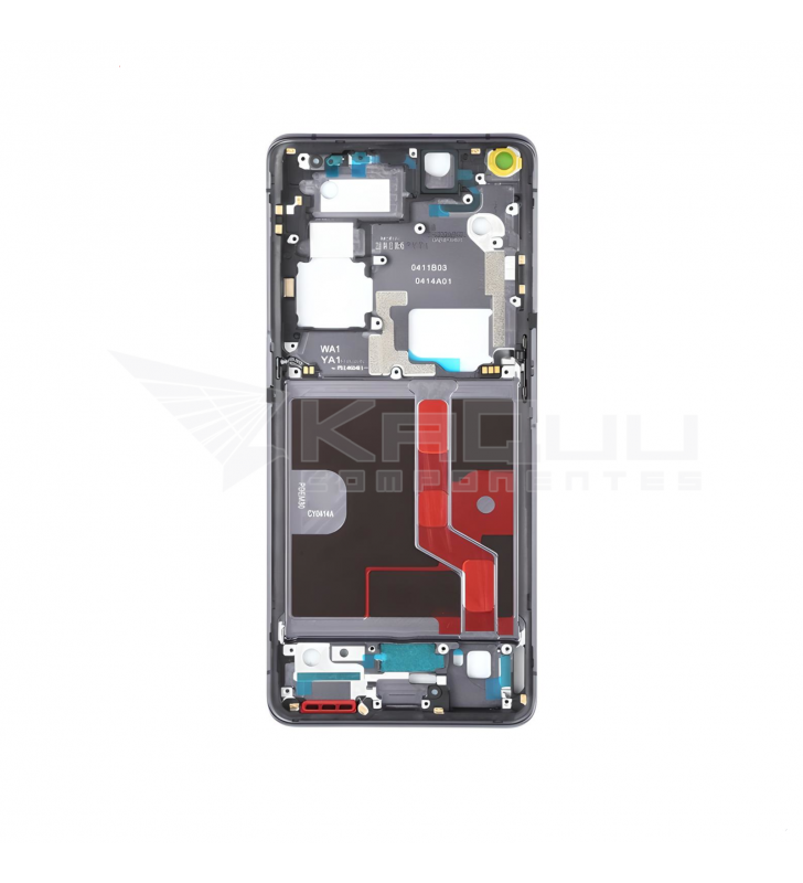Chasis Marco Intermedio Lcd para Oppo Find X2 Pro CPH2025 Negro