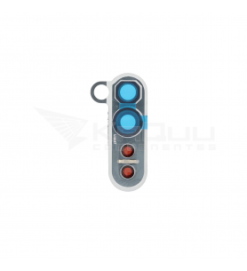 Embellecedor Cristal Cámara Lente para Oppo Find X2 Lite CPH2005 Negro
