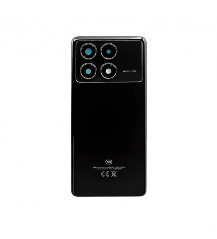 Tapa Trasera con Lente para Xiaomi Poco X6 Pro 5G 2311DRK48G Negro
