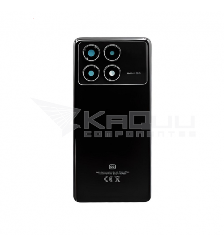 Tapa Trasera con Lente para Xiaomi Poco X6 Pro 5G 2311DRK48G Negro