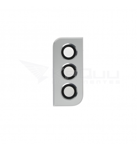 Embellecedor Cristal Cámara Lente para Samsung Galaxy S21 G991 Plata