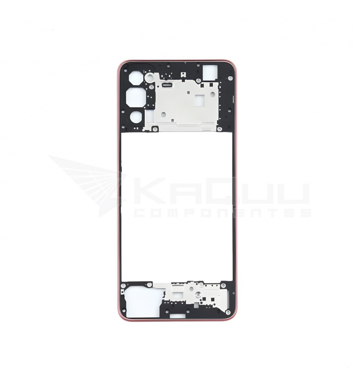 Chasis Marco Intermedio para Oppo Reno 4 5G CPH2091 Negro