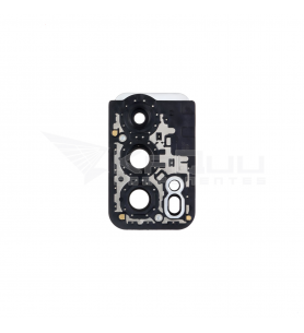 Embellecedor Cristal Cámara Lente para Oppo Reno 6 Pro 5G CPH2249 Negro