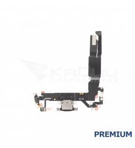 Flex Conector Carga para iPhone 16 A3287 Negro Premium