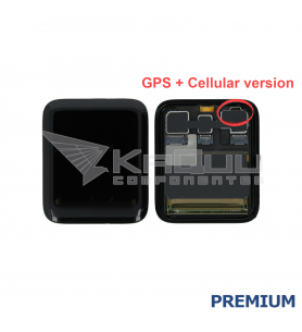 Pantalla Apple Watch Serie 3 42MM Negra Lcd A1891 GPS + Cellular version Premium