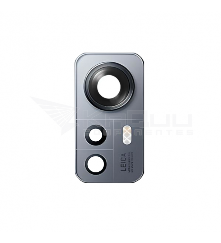 Embellecedor Cristal Cámara Lente para Xiaomi 12S 2206123SC Negro