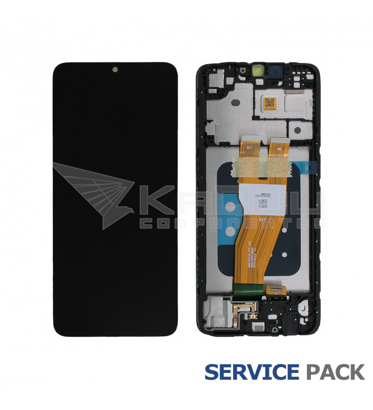 Pantalla Lcd Samsung Galaxy A05 A055F Marco Negro GH81-24189A Service Pack
