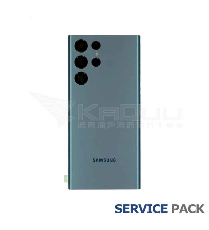 Tapa Trasera Samsung Galaxy S22 Ultra Verde S908B GH82-27457D Service Pack Usado