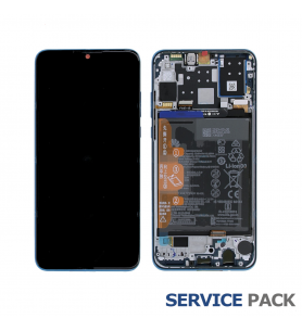Pantalla Lcd Huawei P30 Lite 2019 MAR-LX1A Marco Blanco con BaterÍa 02352RQC Service Pack