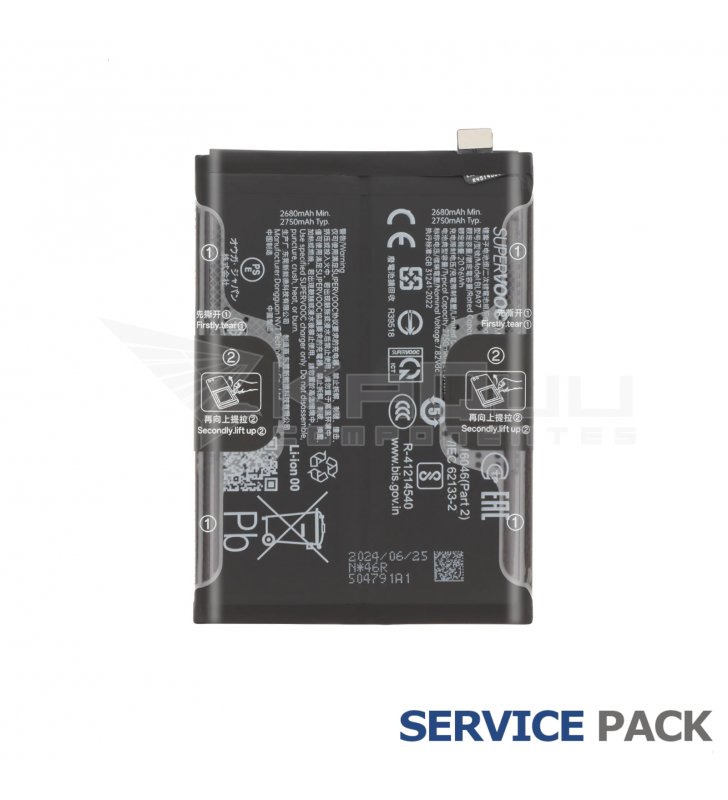 Batería BLPA97 5500mAh Oneplus Nord 4 CPH2663 621035000156 Service Pack