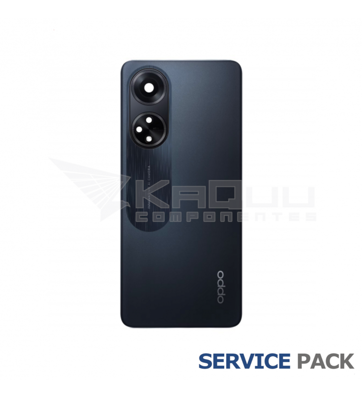 Tapa Trasera con Lente para Oppo A98 5G CPH2529 Negro 621033000045 Service Pack