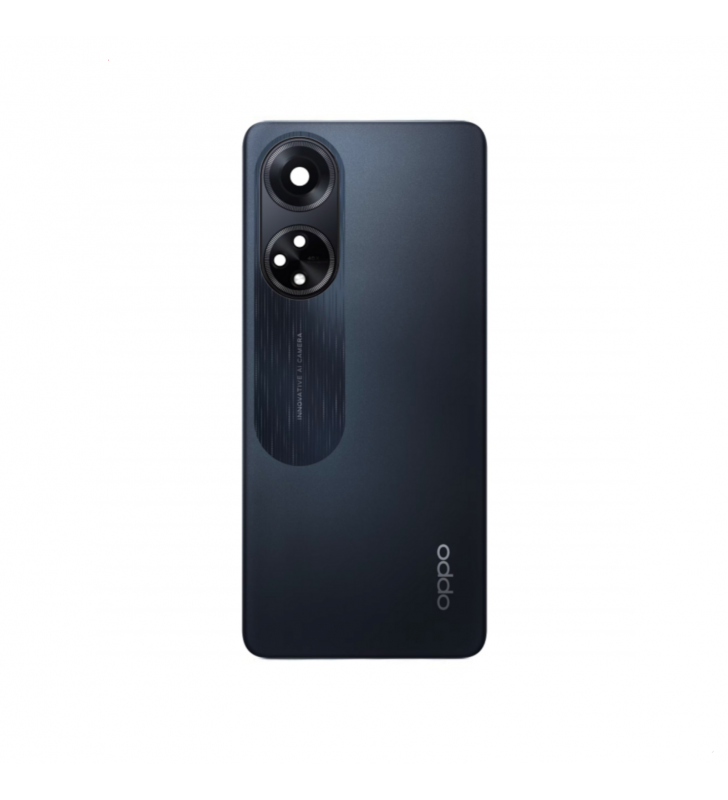 Tapa Trasera con Lente para Oppo A98 5G CPH2529 Negro 621033000045 Service Pack
