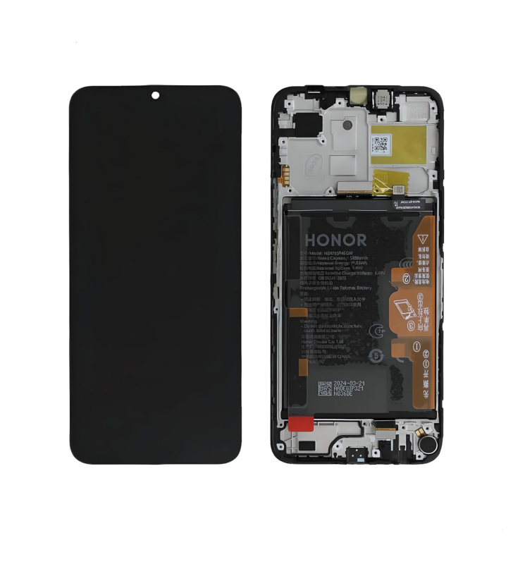 Pantalla Lcd Honor X6b JDY-LX1 Marco Negro con Batería 0235AKES 0235AMFG Service Pack