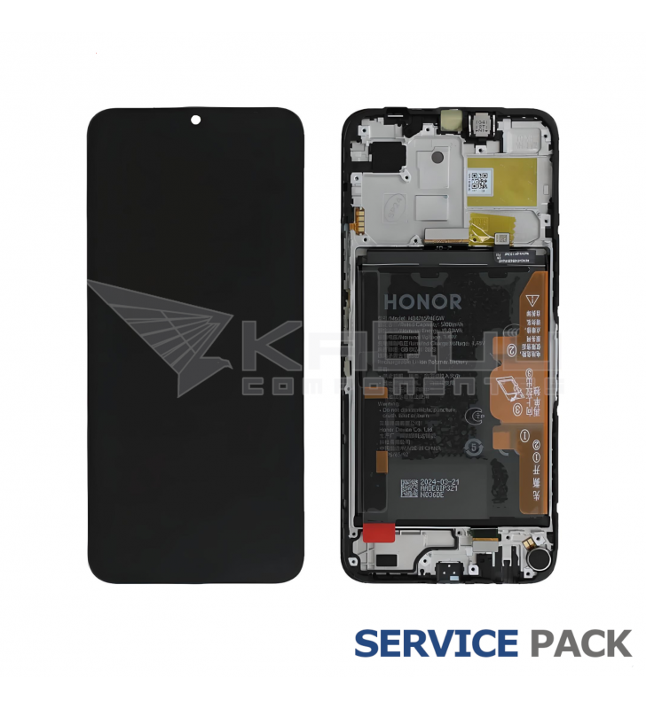 Pantalla Lcd Honor X6b JDY-LX1 Marco Negro con Batería 0235AKES 0235AMFG Service Pack