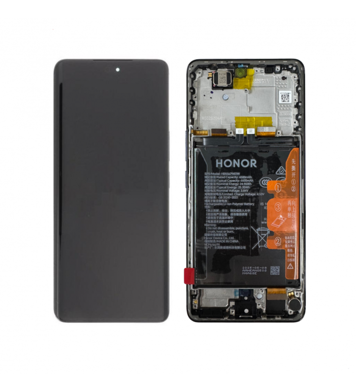 Pantalla Lcd Honor Magic7 Lite BRP-NX1 Marco Negro con Batería 0235AMQP Service Pack