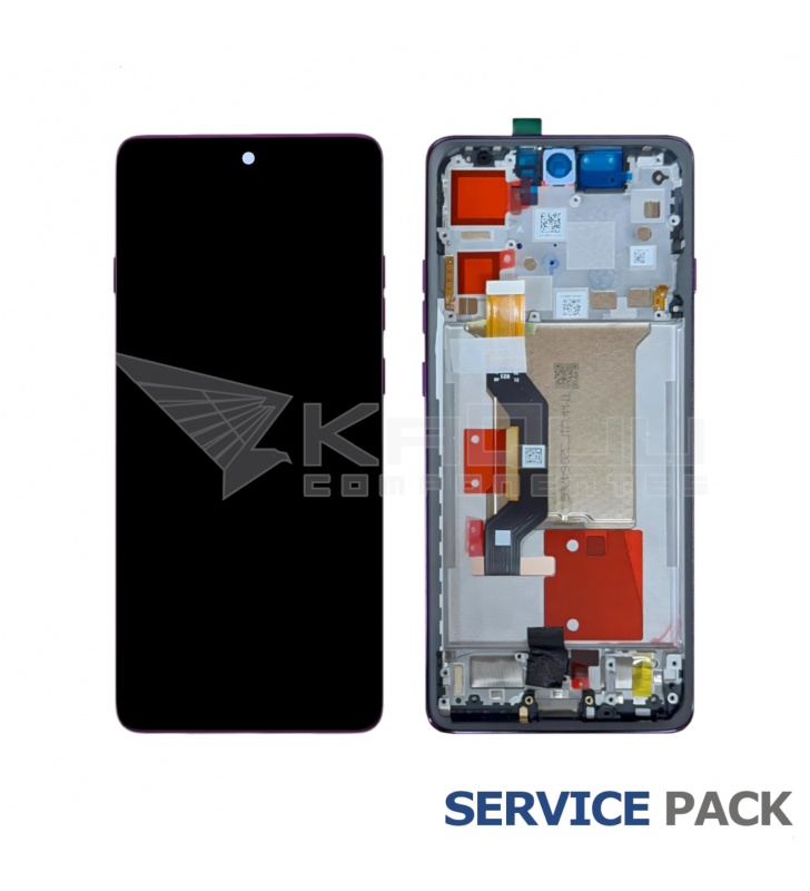 Pantalla Lcd Motorola Edge 60 Pro XT2507-1 Marco Púrpura 5D68C30047 Service Pack