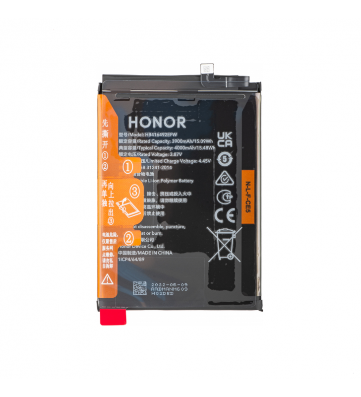 Batería HB416492EFW 4000mAh Honor X8 4G TFY-LX1 2402AABM Service Pack