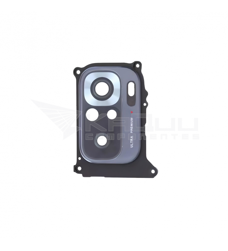 Embellecedor Cristal Cámara Lente para Xiaomi Poco M5s 2207117BPG Negro