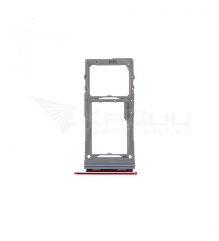 Bandeja Sim Dual para Samsung Galaxy Note 10 Lite N770F Rojo