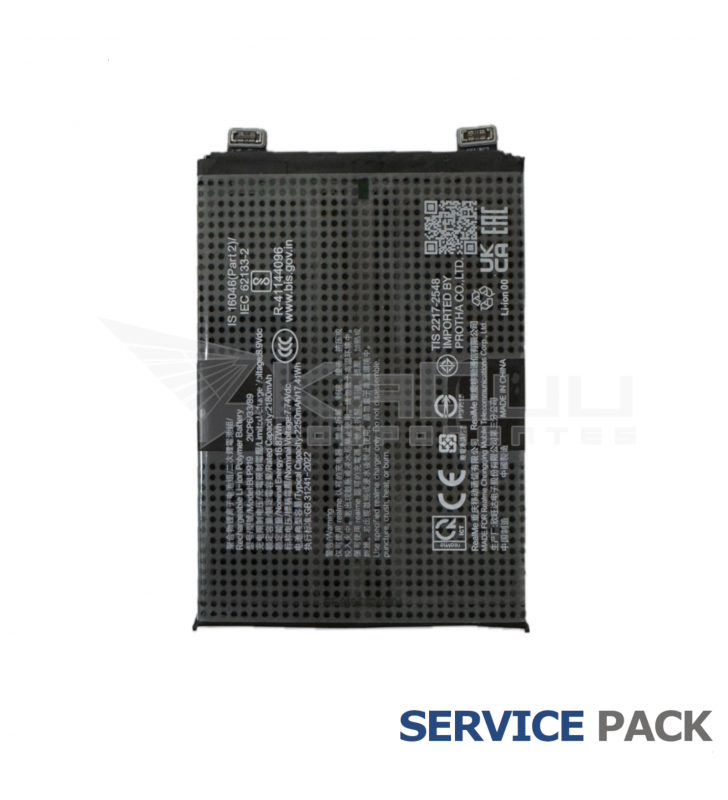 Batería BLP919 2250mAh Realme GT Neo 3 150W RMX3563 RMX3562 4909766 Service Pack