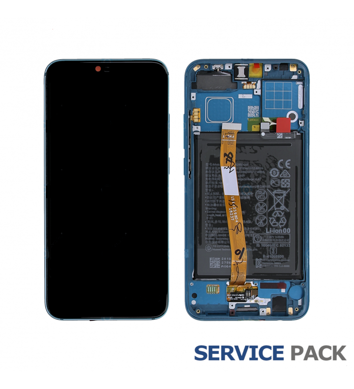 Pantalla Lcd Huawei Honor 10 COL-AL00 Marco Verde con Batería 02351YDB Service Pack