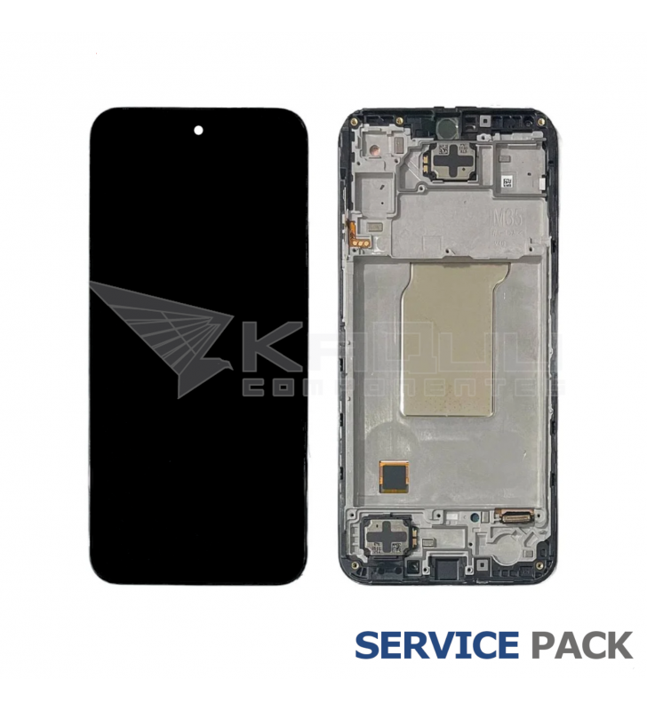 Pantalla Lcd Samsung Galaxy M35 M356B Marco Negro GH82-35001A Service Pack