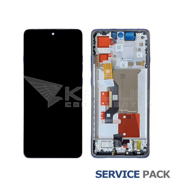 Pantalla Lcd Motorola Edge 60 Pro XT2507-1 Marco Azul 5D68C30046 Service Pack