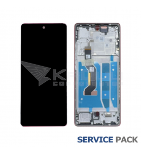 Pantalla Lcd Motorola Moto G85 XT2427-3 Marco Rojo 5D68C29595 5D68C27222 Service Pack
