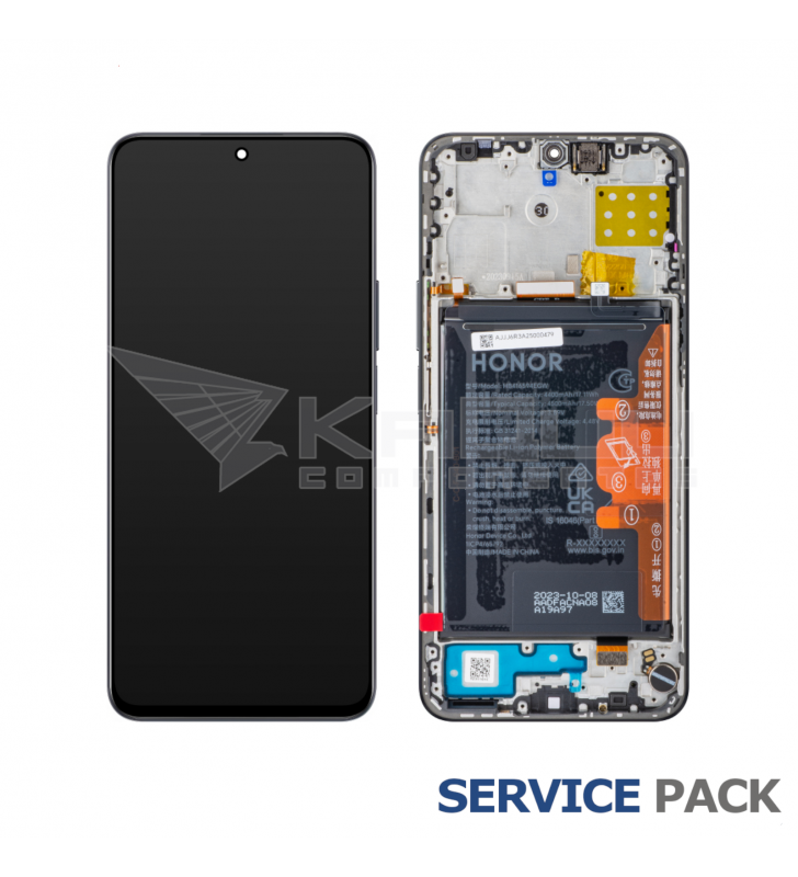 Pantalla Lcd Honor 90 Lite CRT-NX1, Honor X8a CRT-LX1 Marco Negro 0235AEUH Service Pack