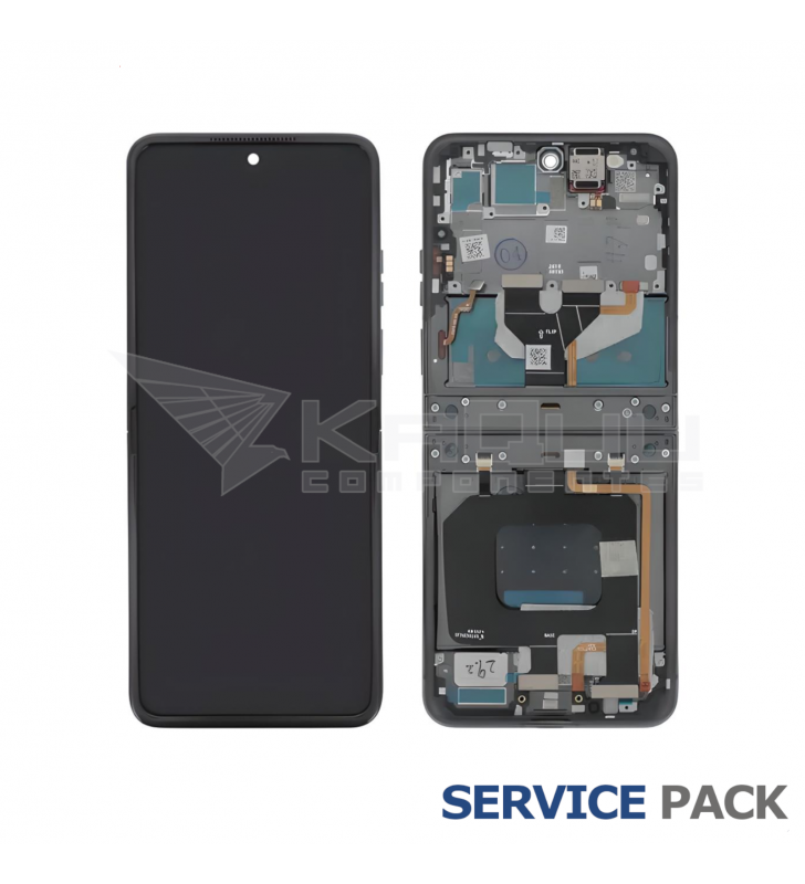Pantalla Lcd Motorola Razr 50 XT2453, Razr 2024 Marco Gris 5D68C24806 5D68C24967 Service Pack