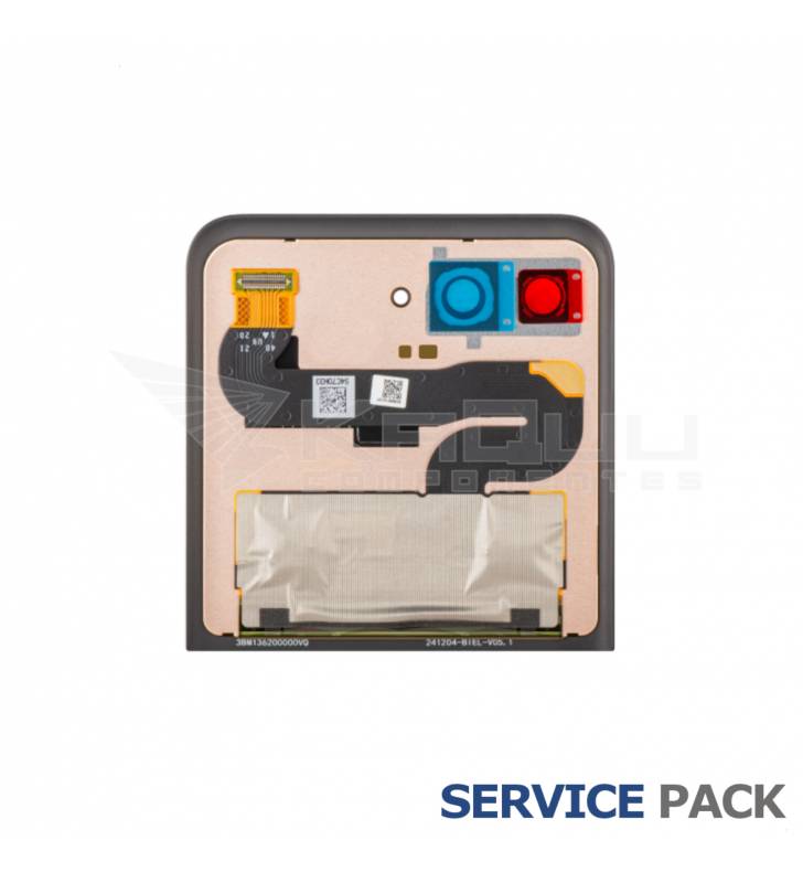 Tapa Trasera Lcd Motorola Razr 60 XT2553, Razr 2025 Negro 5D68C29964 Service Pack