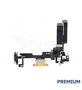 Flex Conector Carga para iPhone 14 A2882 Amarillo Premium