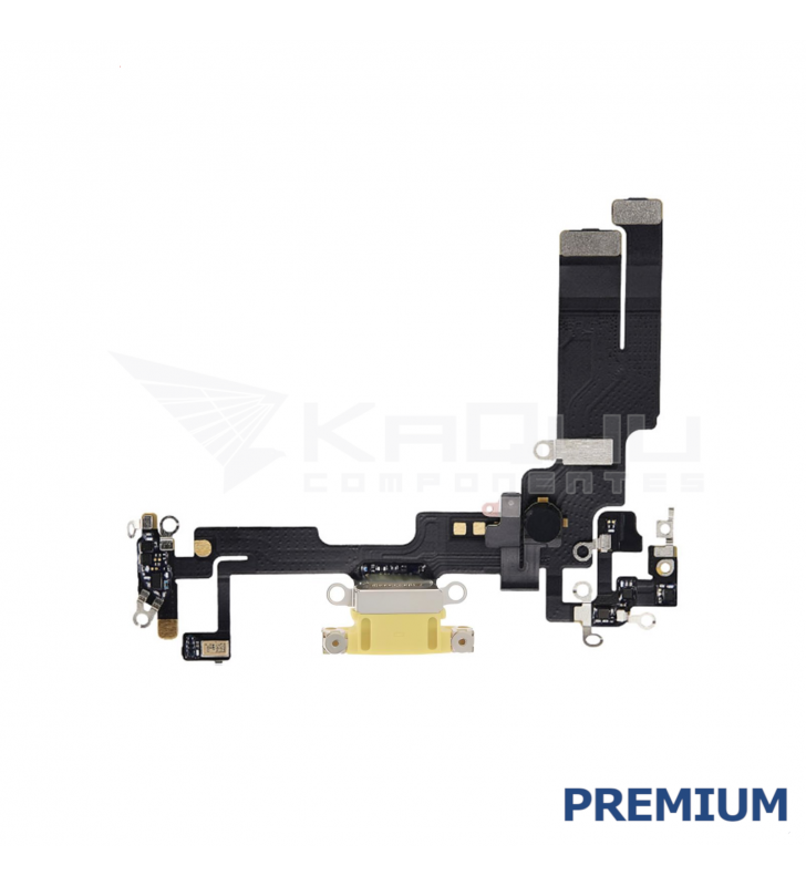 Flex Conector Carga para iPhone 14 A2882 Amarillo Premium