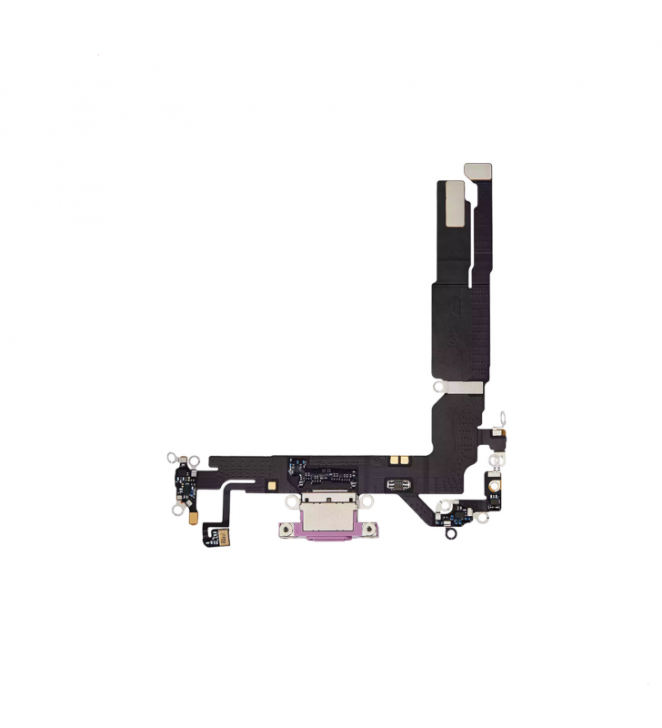 Flex Conector Carga para iPhone 16 A3287 Rosa Premium