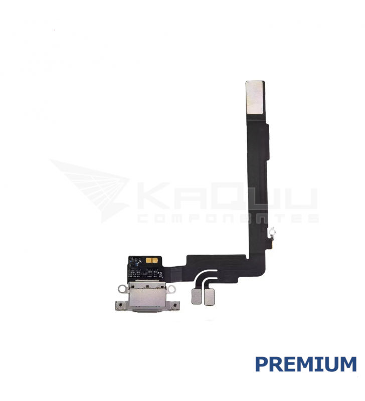 Flex Conector Carga para iPhone 16 Pro Max A3296 Gris Premium