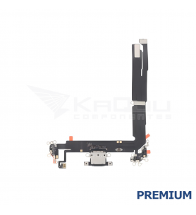 Flex Conector Carga para iPhone 16 Plus A3290 Negro Premium