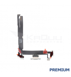 Flex Conector Carga para iPhone 16 Plus A3290 Blanco Premium