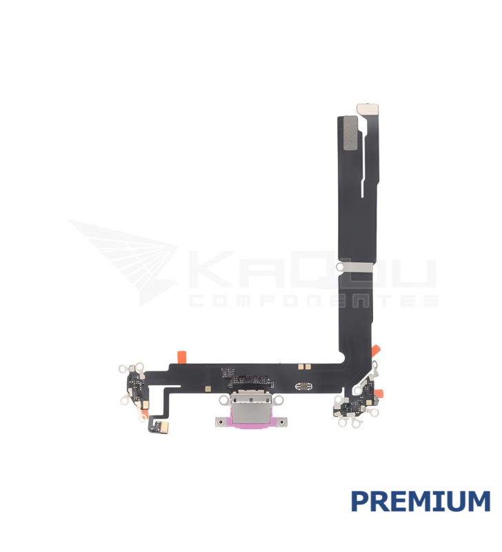 Flex Conector Carga para iPhone 16 Plus A3290 Rosa Premium